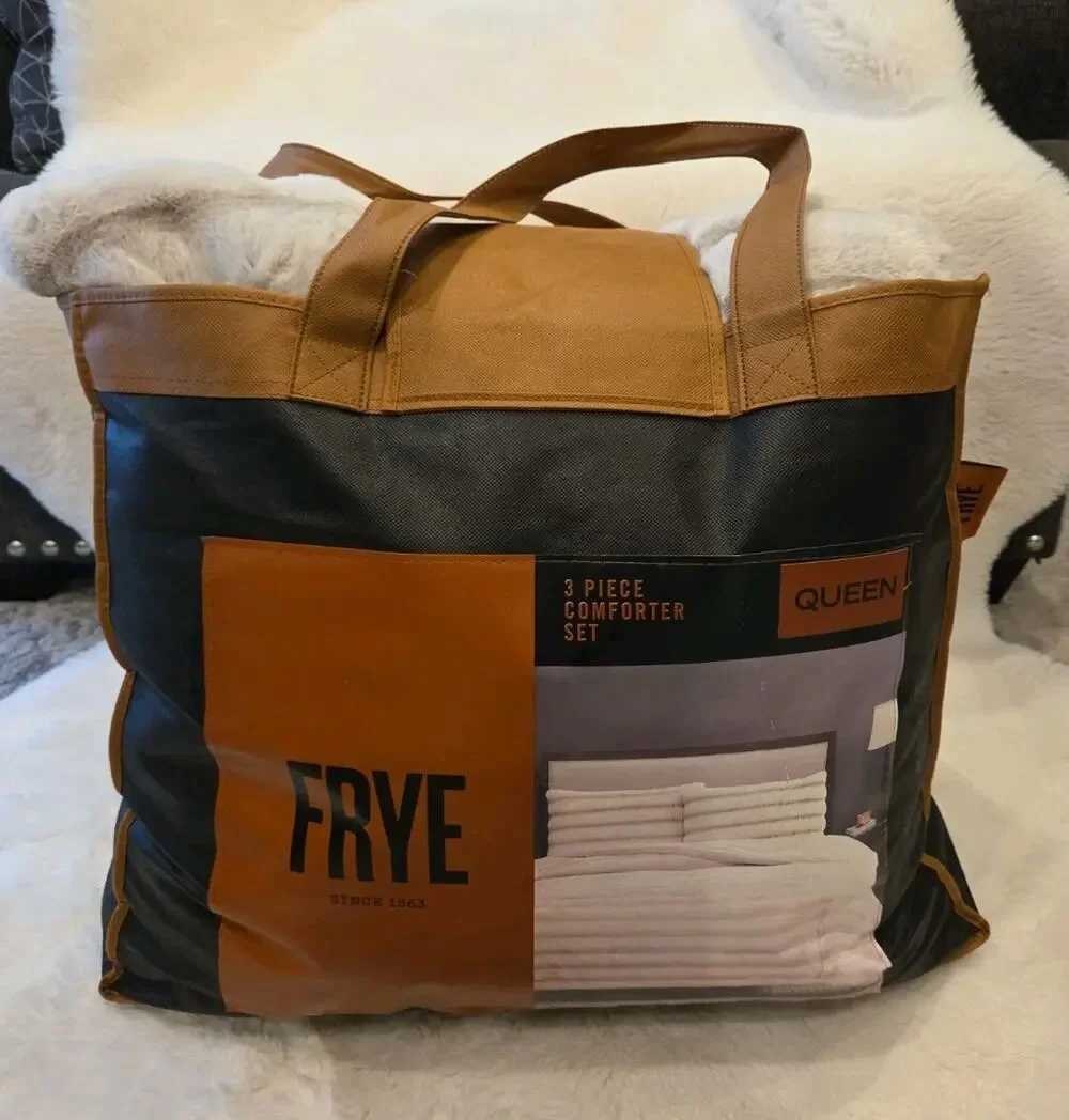 FRYE Queen Faux Fur Comforter Only Heavy Luxury Blanket Bag DISCONTINUED No Sham